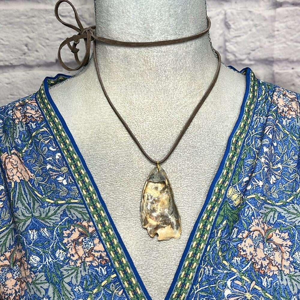 Handmade Oyster Shell Pendant Necklace